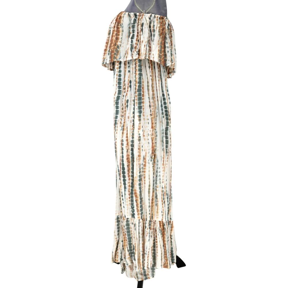 Free People Jumpsuit Womens Small Smocked Strapless Ruffled Wide Leg Hipster - Picture 7 of 16